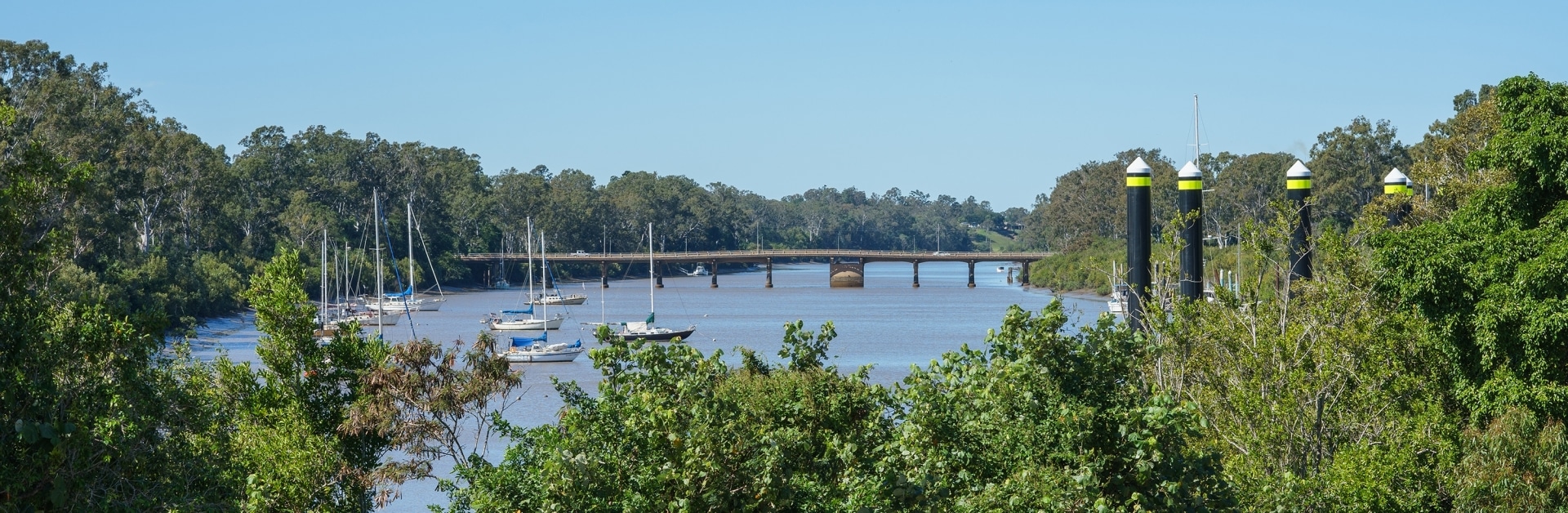 Bridge over the Mary River at Maryborough, Queensland, Australia